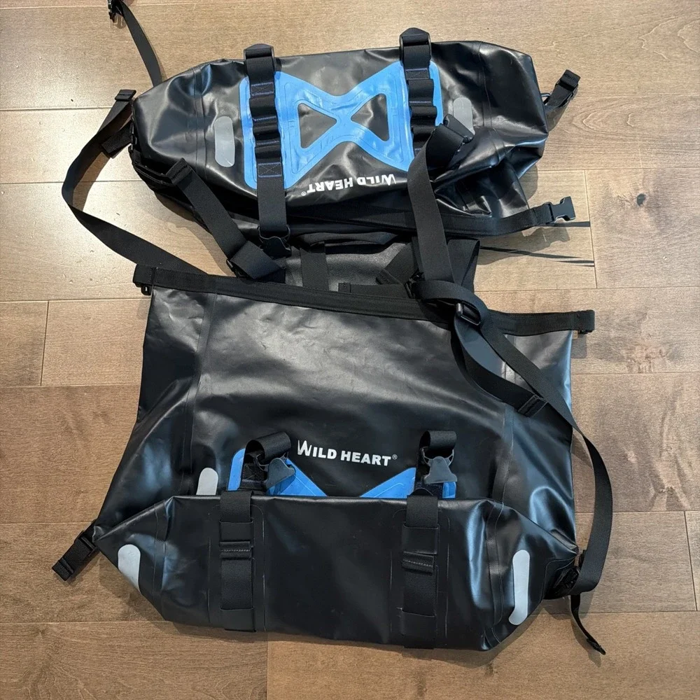 WILD HEART Waterproof Panniers Waterproof Motorcycle Bags Used